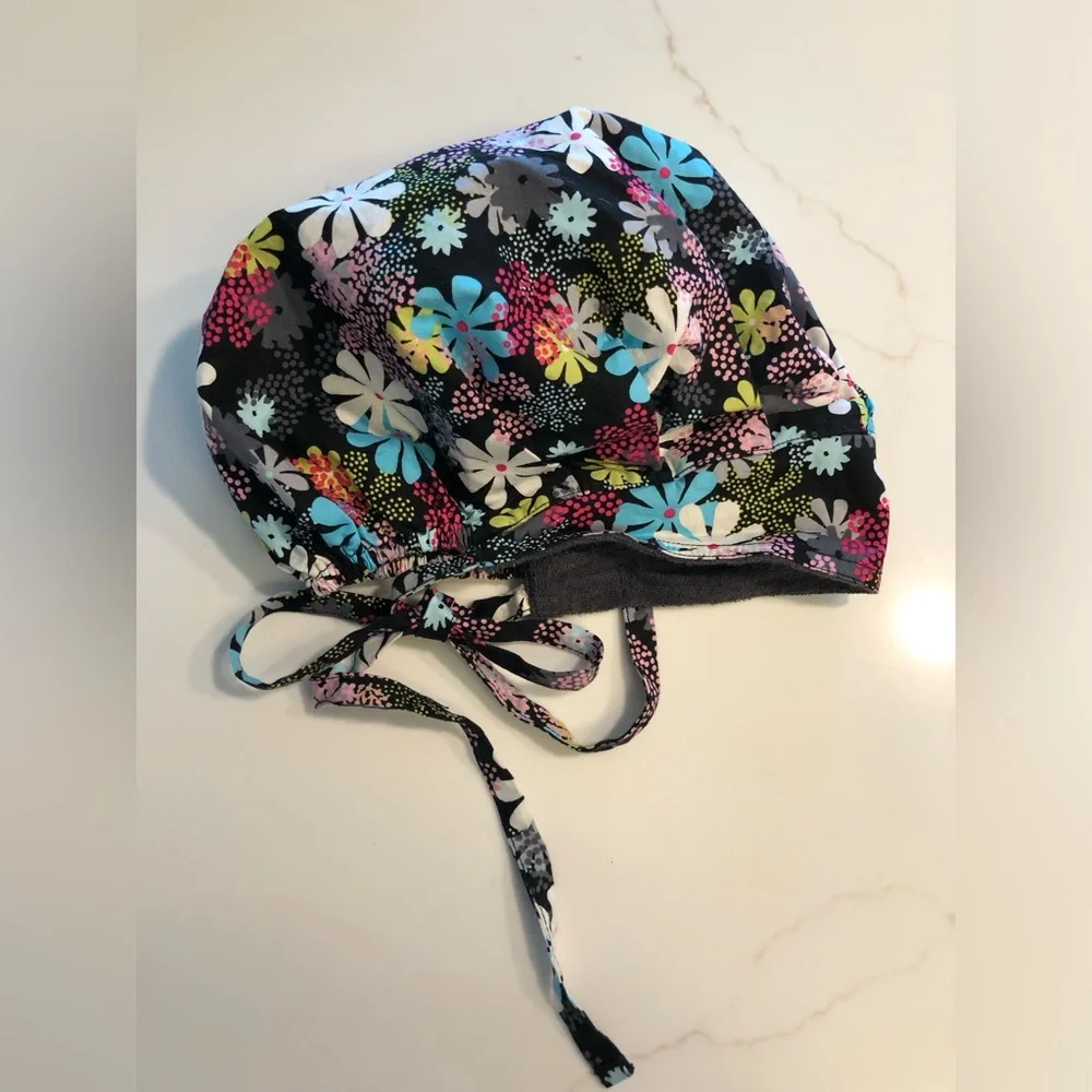 2 Fabric Scrub Cap Hats OS